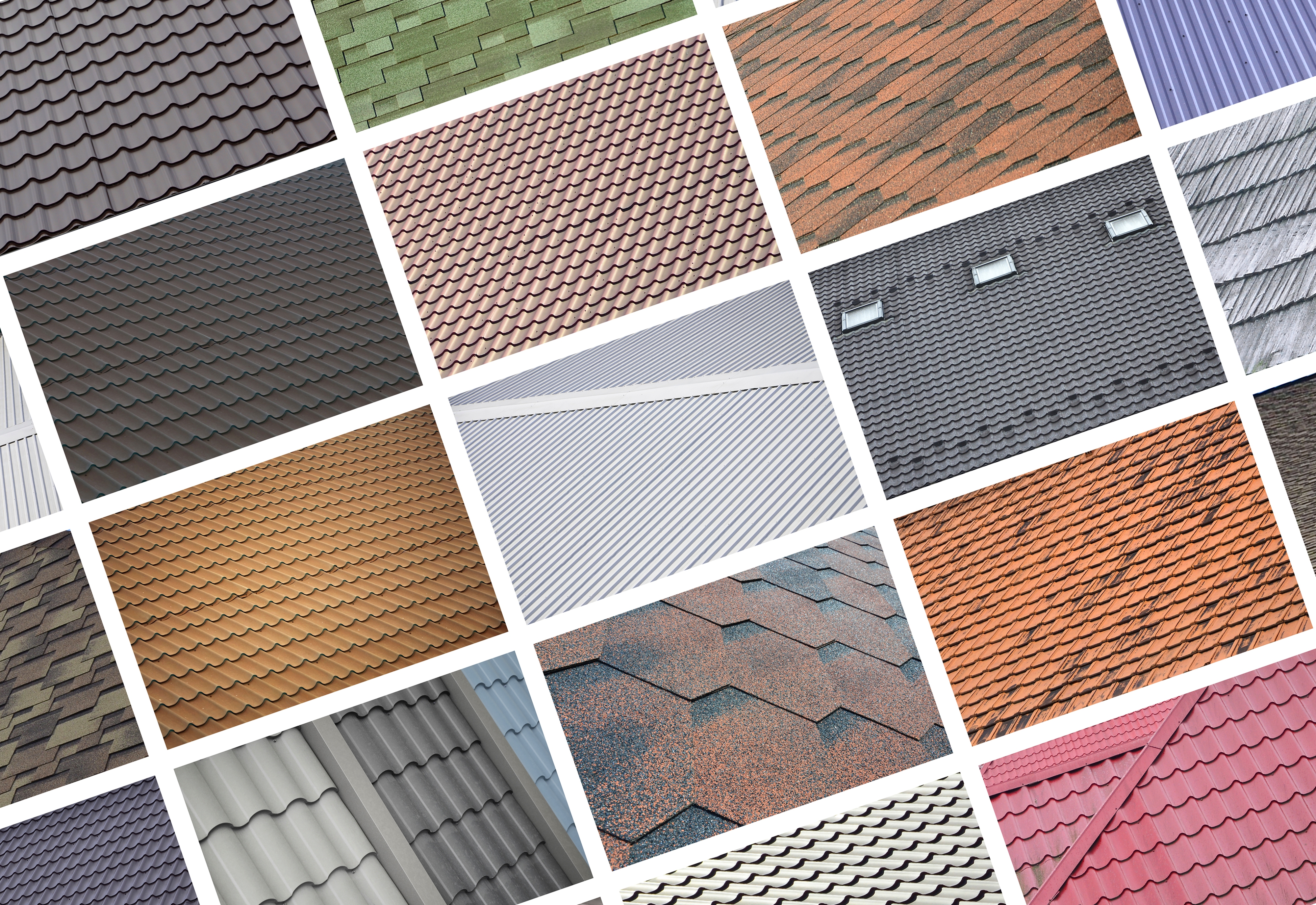 Variety of roofing materials and styles